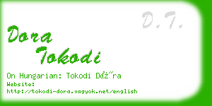 dora tokodi business card